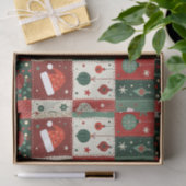 クリスマスパッチワークキルト 薄葉紙 (ギフト)
