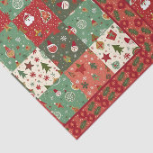 クリスマスパッチワークキルト 薄葉紙 (詳細)