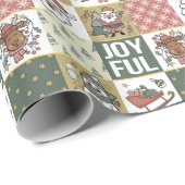 クリスマスパッチワーク ラッピングペーパー (ロールコーナー)
