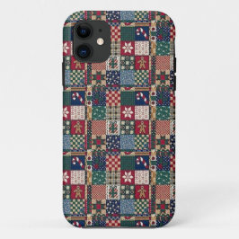 クリスマスパッチワーク iPhone 11 ケース