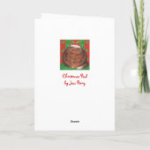 クリスマスパッドのメリークリスマスのグリーティングカード シーズンカード (裏面)