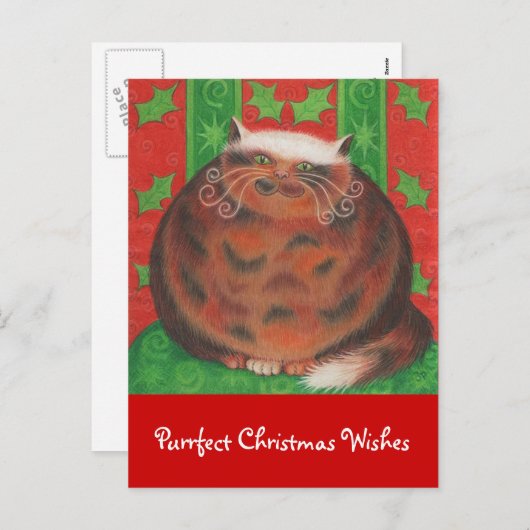 クリスマスパッド「クリスマスの願い」のはがき シーズンポストカード (正面/裏面)