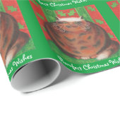 クリスマスパッド「クリスマスの願い」の緑 ラッピングペーパー (ロールコーナー)