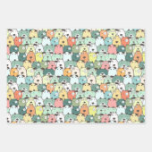 クリスマスパップスドッグス ラッピングペーパーシート (正面)