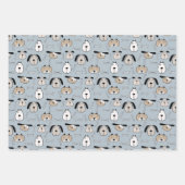 クリスマスパップス ドッグス ラッピングペーパーシート (正面2)