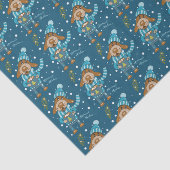 クリスマスパップパターンブルーティッシュペーパー 薄葉紙 (詳細)