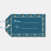 クリスマスパップブルーホリデー |ギフトラベルから ギフトタグ (裏面横)