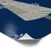 クリスマスパッメリートリツパ千鳥格子のタン ポスター (コーナー)