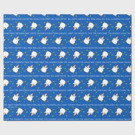 クリスマスパニックチキン2バイサンドラ・ボイントン ラッピングペーパー (シーム)