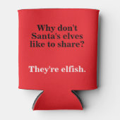 クリスマスパパジョークデザイン 缶クーラー (正面)