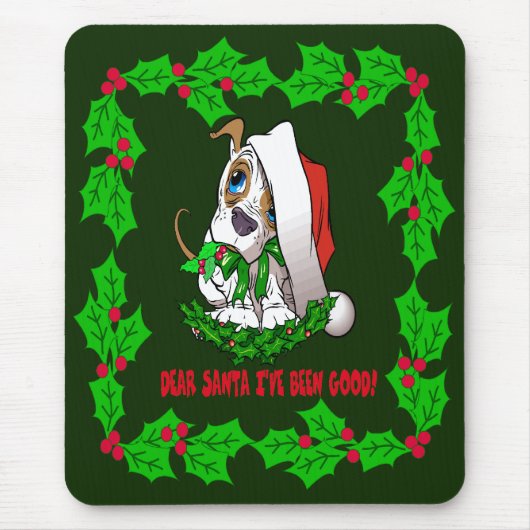 クリスマスパピーマウスパッド マウスパッド (正面)