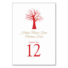 クリスマスパラトリッジの木にクリスマスイベント テーブルナンバー