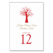 クリスマスパラトリッジの木にクリスマスイベント テーブルナンバー (裏面)