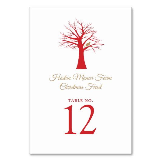 クリスマスパラトリッジの木にクリスマスイベント テーブルナンバー (正面)