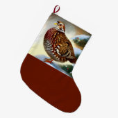 クリスマスパラトリッジ1 ラージクリスマスストッキング (正面 (吊り時))