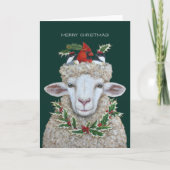 クリスマスパレードの休日の折り畳まれたグリーティングカード シーズンカード (正面)