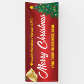 クリスマスパレードやディスプレイ 横断幕 (縦)