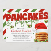クリスマスパンケーキとパジャマパーティの招待状 招待状 (正面/裏面)