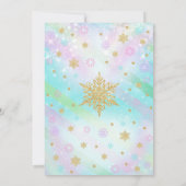 クリスマスパンケーキとパジャマ誕生日招待状 招待状 (裏面)