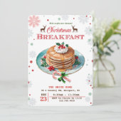 クリスマスパンケーキの招待状 招待状 (スタンド正面)