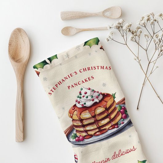 クリスマスパンケーキフリッピンパーソナライズされたおいしい キッチンタオル
