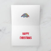 クリスマスパンゴリン野生生物絶滅危惧種動物 カード (内部)