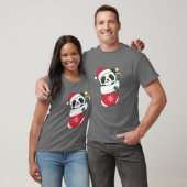 クリスマスパンダのかわいいパンダ Tシャツ (ユニセックス)