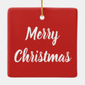 クリスマスパンダのクマ セラミックオーナメント (裏面)