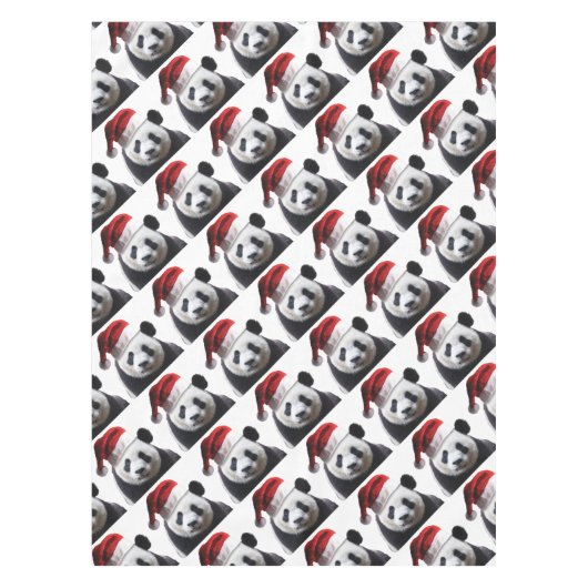 クリスマスパンダのクマ テーブルクロス (正面)