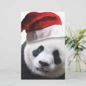 クリスマスパンダのクマ 便箋 (スタンド正面)