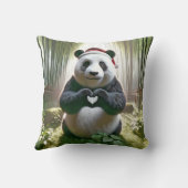 クリスマスパンダのハート クッション (裏面)