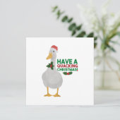 クリスマスパンダックのジョーク：クァッキングクリスマスを楽しんで カード (スタンド正面)