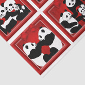 クリスマスパンダベアーズデカップセットティッシュペーパー 薄葉紙 (詳細)