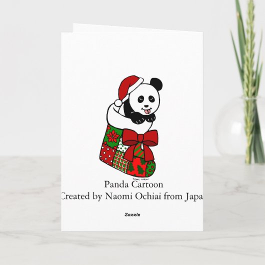 クリスマスパンダマンガストッキング シーズンカード (裏面)