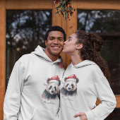 クリスマスパンダ、カスタマイズ可能 パーカ