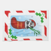 クリスマスパンダ キッチンタオル (横)