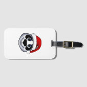 クリスマスパンダ ラゲッジタグ (正面横)