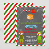 クリスマスパンツとパジャマの招待状 招待状 (正面/裏面)