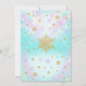 クリスマスパンツとパジャマの誕生日パーティー招待状 招待状 (裏面)