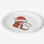 クリスマスパン ペーパープレート (アングル)