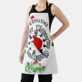 クリスマスパーソナライズされたという名前で エプロン (インサイチュ)