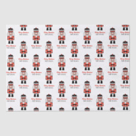 クリスマスパーソナライズされたのくるみ割りティッシュペーパー 薄葉紙