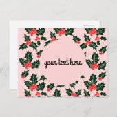 クリスマスパーソナライズされたのはがき ポストカード (正面/裏面)