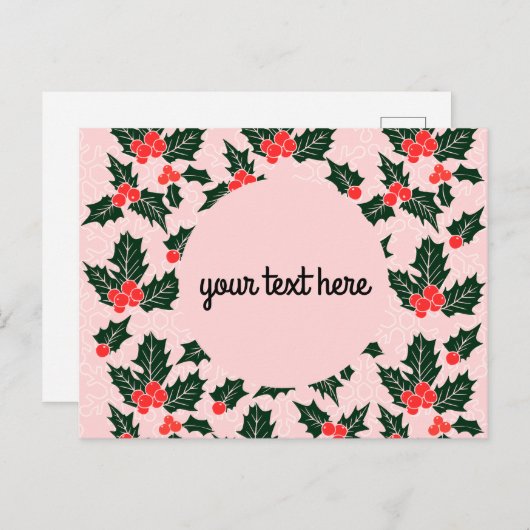 クリスマスパーソナライズされたのはがき ポストカード (正面/裏面)