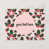 クリスマスパーソナライズされたのはがき ポストカード (正面)