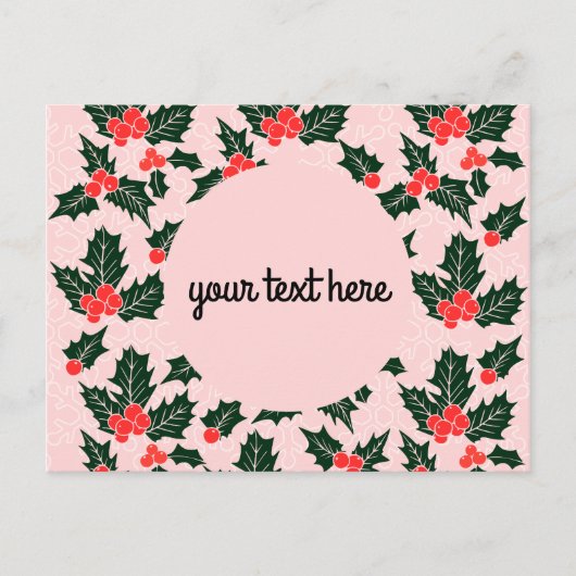 クリスマスパーソナライズされたのはがき ポストカード (正面)