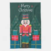 クリスマスパーソナライズされたのカスタムくるみ割り キッチンタオル (縦)