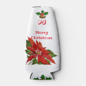 クリスマスパーソナライズされたのスチュビーのホルダー ボトルクーラー (正面)