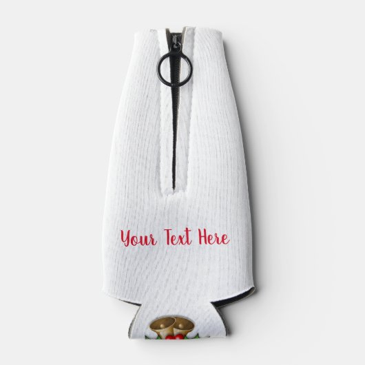 クリスマスパーソナライズされたのスチュビーのホルダー ボトルクーラー (裏面)