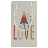 クリスマスパーソナライズされたのミニマルBoho スモールペーパーバッグ (正面)